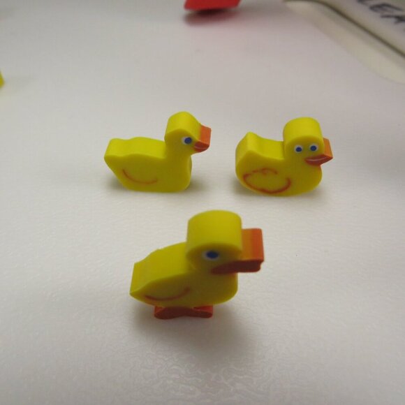 Easter Egg Filler: Small Duck Erasers (24 items)(they stand up) - Picture 3 of 9